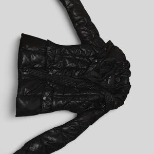 Guess Shiny Black Puffer Jacket